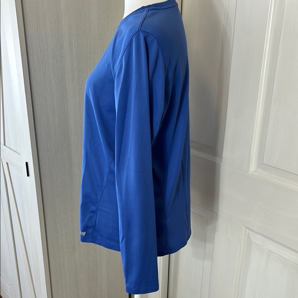 New Balance Women's Long Sleeve Tee - Blue - Picture 3 of 10